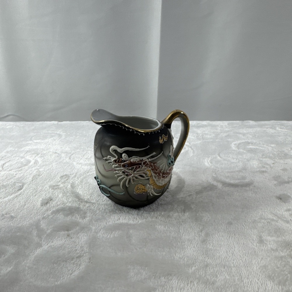 Vintage Fairyland Dragonware Teapot Creamer W/ 6 Cups - Picture 7 of 7